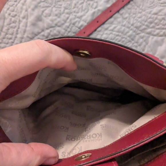 Michael Kors Red Handbag - Picture 3 of 6